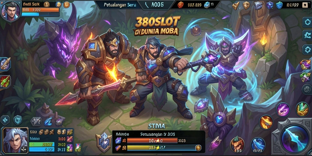 Gameplay seru dalam 380SLOT dengan karakter MOBA yang menarik.