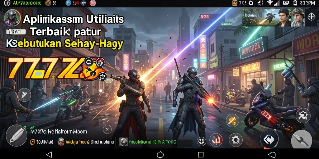 Screenshot utama 777ZX dengan tampilan antarmuka yang sederhana dan intuitif.