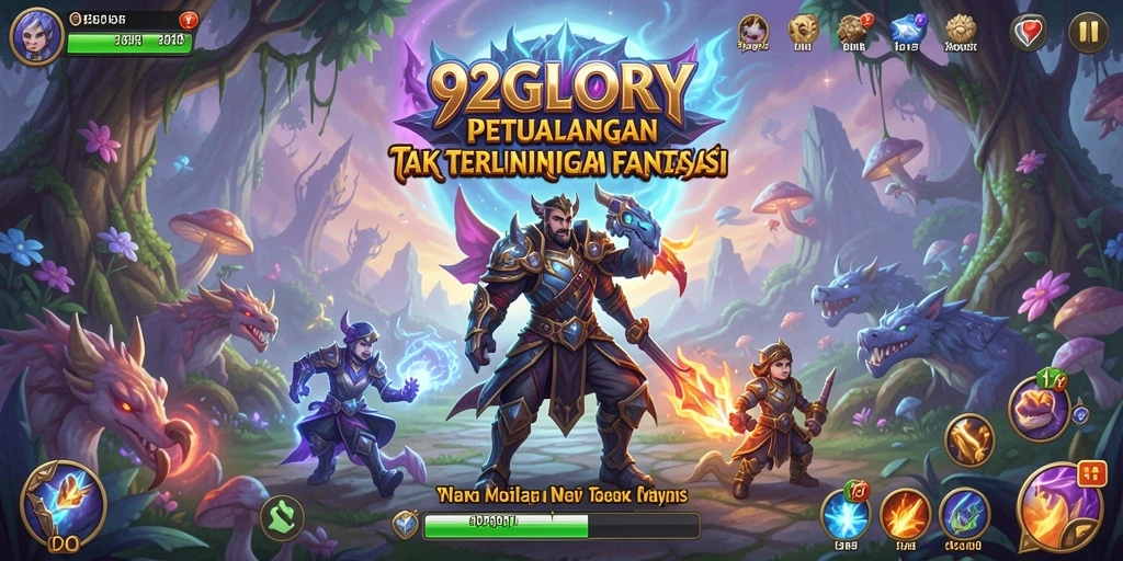 Screenshot gameplay 92GLORY yang menampilkan petualangan seru.