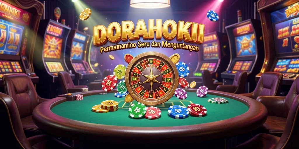 Tampilan gameplay menarik dari DORAHOKI dengan suasana kasino.