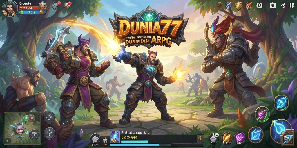 Tampilan menakjubkan dalam gameplay DUNIA77 yang seru.