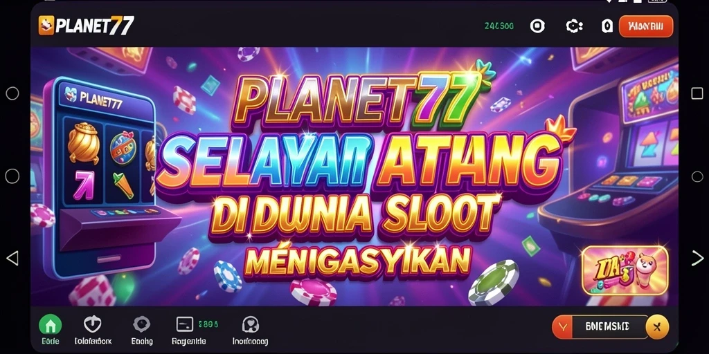 Tampilan gameplay menarik di PLANET77 dengan putaran slot yang mendebarkan.