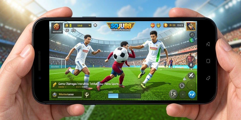 Tampilan menarik dari permainan olahraga yang intens dan kompetitif di SOJU88.