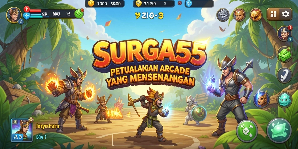 Tampilan gameplay SURGA55 yang seru dan interaktif.