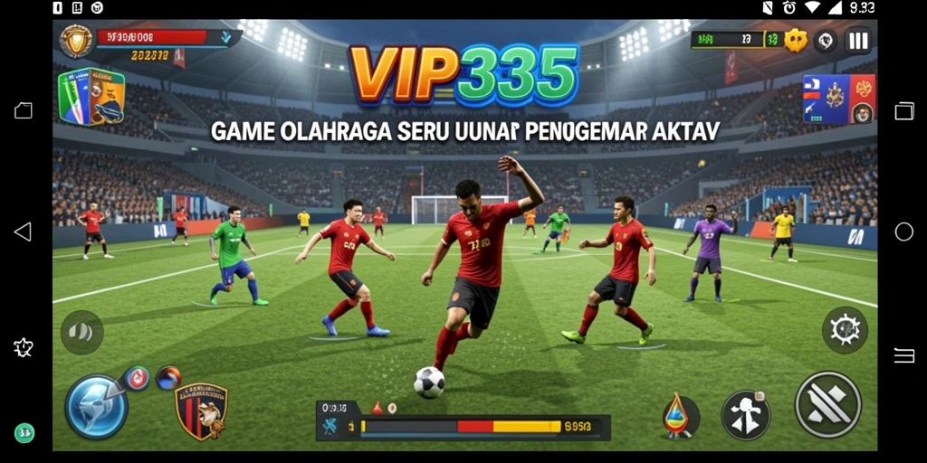 Screenshot gameplay VIP333 yang menampilkan aksi seru dalam pertandingan olahraga.