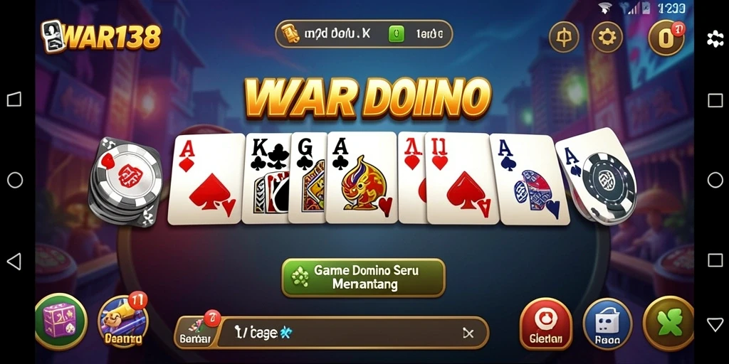 Tampilan gameplay yang seru dalam WAR138, nikmati keseruan Domino.